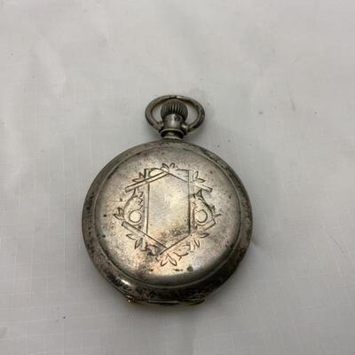 -12- ELGIN | Spinning Double Half-Hunter Pocket Watch | Coin Silver | 11j | 1885