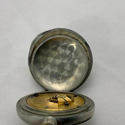 -13- ELGIN | Open Face Dueber Silverline Pocket Watch | 7j | 1893