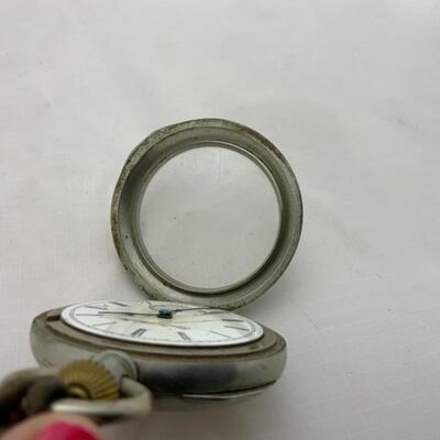 -13- ELGIN | Open Face Dueber Silverline Pocket Watch | 7j | 1893