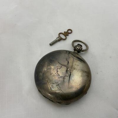 -18- PAUL PERRET | Double Hunter Pocket Watch | Key-Wound 