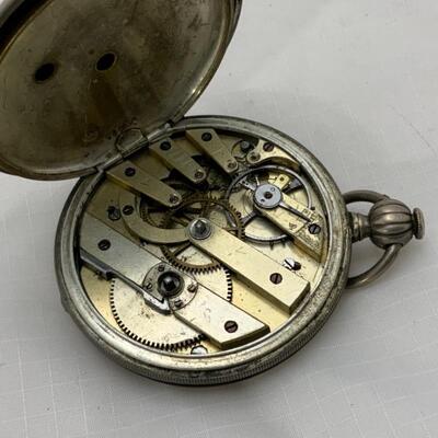 -18- PAUL PERRET | Double Hunter Pocket Watch | Key-Wound 