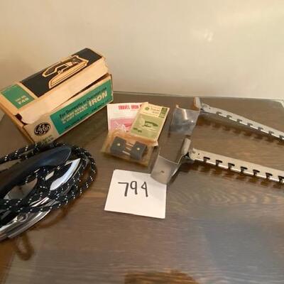 Lot 794 - Vintage Iron and Over the door hangers