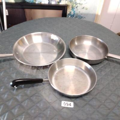 Lot 094  Lot of Stainless Steel Cookware