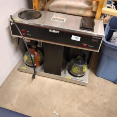 Lot 100  Bunn Commercial Coffee Maker