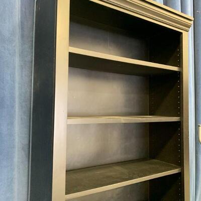 Black Bookshelf Great Condition SIZE: 32 across by 84 tall by 12 deep (inches)