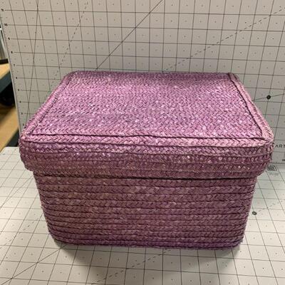 1 purple basket