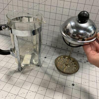 French Press with Strainer Lid