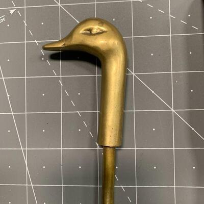 Back Scratcher & Brass Duck Shoe Horn