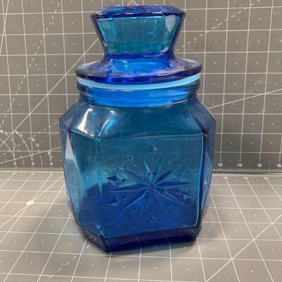 blue canister