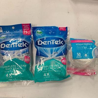 dental flossers & opened face pads