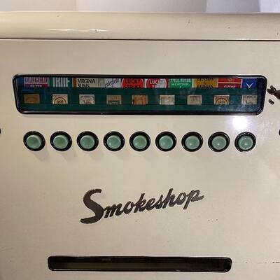 Lot# 104 s Vintage Smokeshop Cigarette Machine 1950â€™s Round Top Coke Pepsi Vendo  