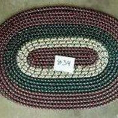 Lot 834 - Oval Braided Rug