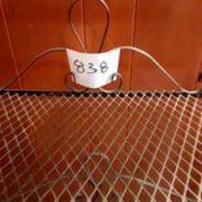 Lot 838 - Metal decorative shelf unit