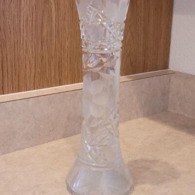 Lot 66: Crystal Bowl, (2) Crystal Glasses & Crystal Vase (with chip)