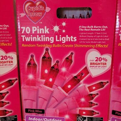 Lot 68: (3) Boxes of Pink Lights
