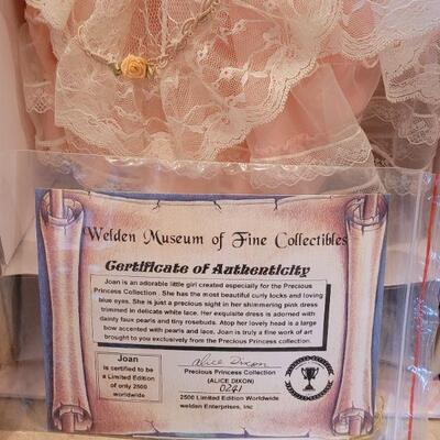 Lot 80: New Precious Princess Collection Joan Doll