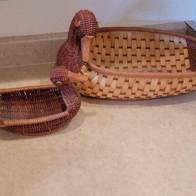 Lot 84: Mid Century Modern Duck Baskets