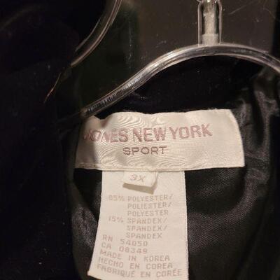 Lot 88: Black Velvet Jones New York Coat 3X