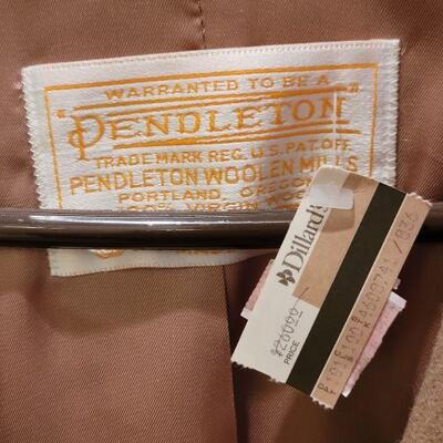 Lot 89: New Old Stock PENDLETON Wool Trench Size 18