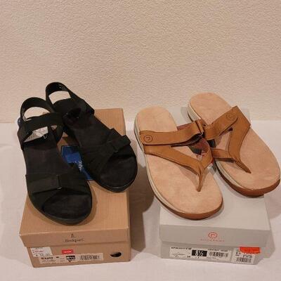 Lot 98: (2) NEW Rockport Sandals Size 8.5