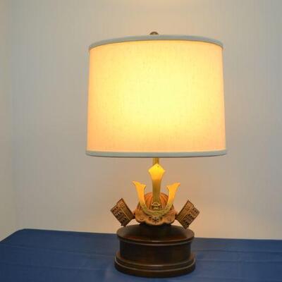 LOT 580 VINTAGE SAMURAI HELMET LAMP