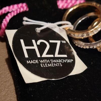 Lot 116: New Cross Necklaces and H2Z Swarovski Ring