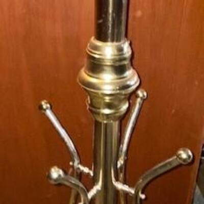 Lot 840 - Brass Coat Rack