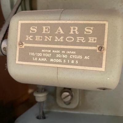 Lot 842 - Vintage Sears  Kenmore Sewing Machine in cabinet
