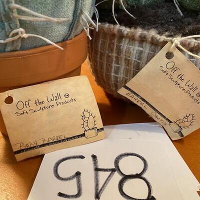 Lot 845 -  Cute Faux Succulents