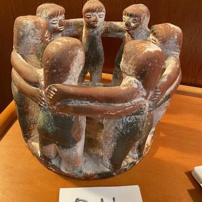 Lot 846 - Stoneware Circle of Friends