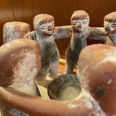 Lot 846 - Stoneware Circle of Friends