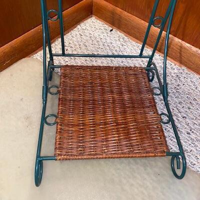 Lot 851 - Wicker and metal stand