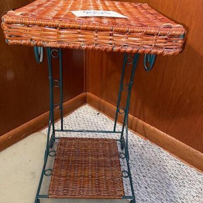 Lot 851 - Wicker and metal stand