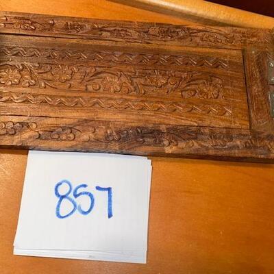 Lot 857 - Himalayan Hand Carved Book holder