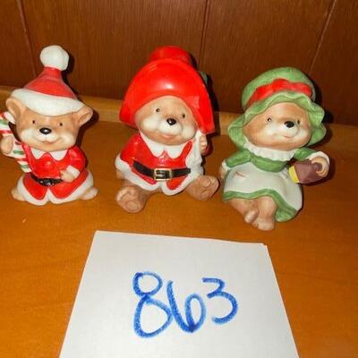 Lot 863A - Home Interiors Christmas figurines