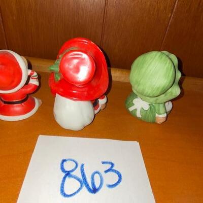 Lot 863A - Home Interiors Christmas figurines