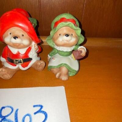 Lot 863A - Home Interiors Christmas figurines