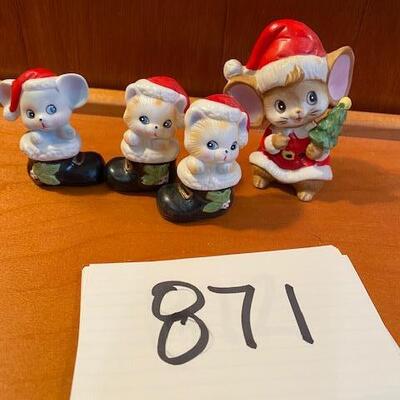 Lot 871 - Home Interiors Christmas figurines