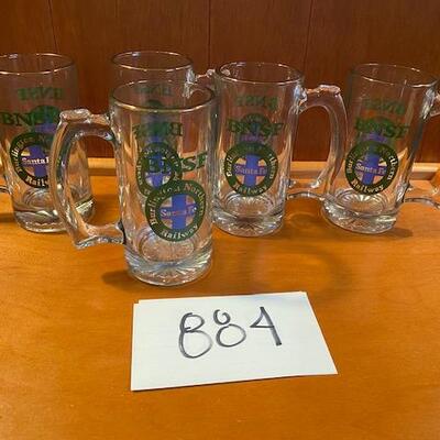 Lot 884 - BNSF  Santa Fe Beer Mugs