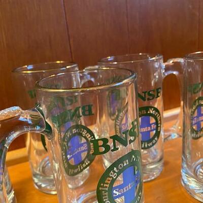 Lot 884 - BNSF  Santa Fe Beer Mugs