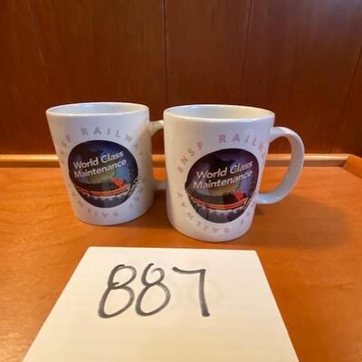Lot 887 - Santa Fe BNSF mugs,  Havelock Shops
