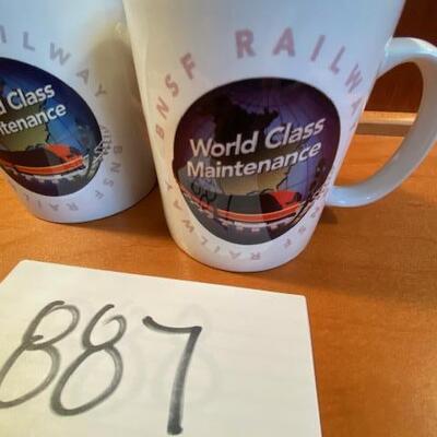 Lot 887 - Santa Fe BNSF mugs,  Havelock Shops