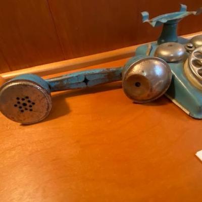 Lot 893 - Vintage Metal Toy Telephone