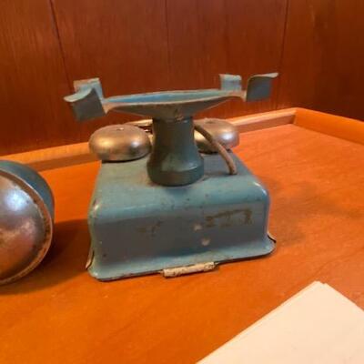 Lot 893 - Vintage Metal Toy Telephone