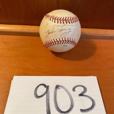 Lot 903 - Signed Baseball, Mike Torrez