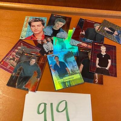 Lot 919 - Vintage N Sync trading cards ,Justin Timberlake