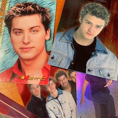 Lot 919 - Vintage N Sync trading cards ,Justin Timberlake