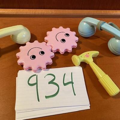 Lot 934 - Vintage baby rattles