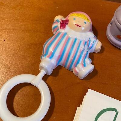Lot 935 - Vintage baby Rattles