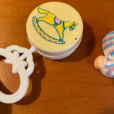 Lot 936 - Vintage baby Rattles